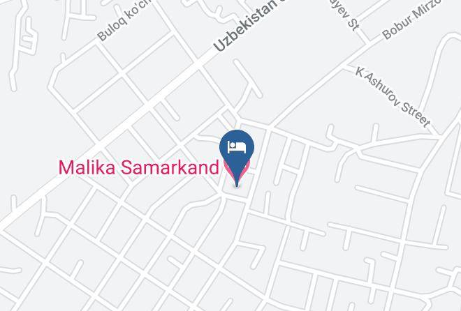 Samarqand - Malika Samarkand Hotel Maps
