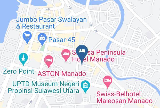 Kota Manado - Malinda Hotel Maps