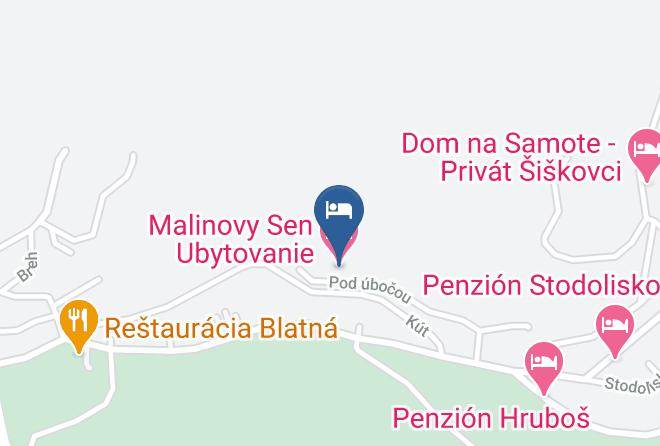 Tvrdosin - Malinovy Sen Ubytovanie Maps