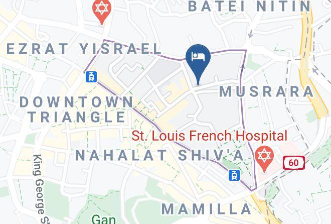 Jerusalem - Malka Hotel Maps