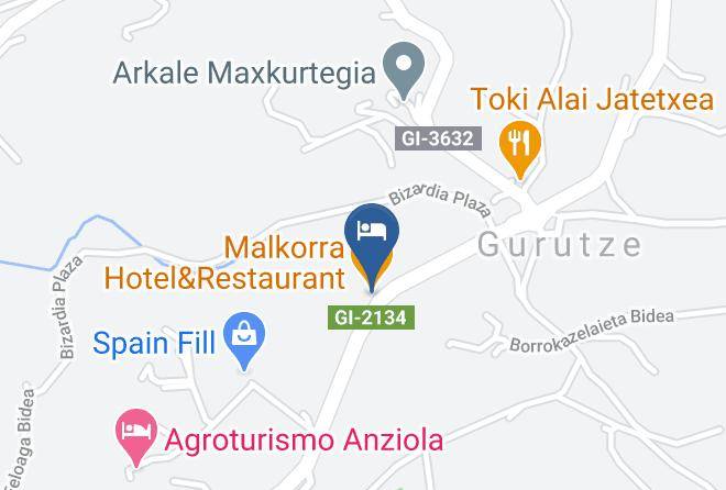 Malkorra Hotel&restaurant Map