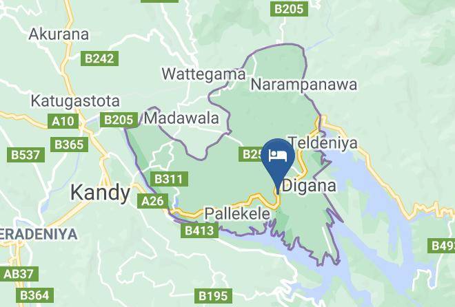 Kandy - Mallika Hotel Maps