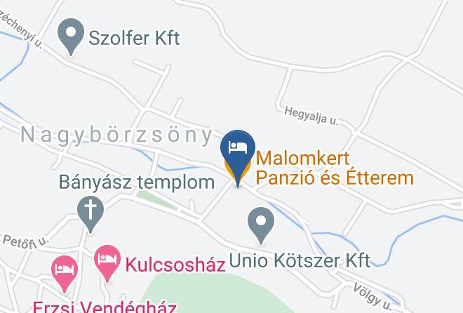 Nagyborzsony - Malomkert Panzio Es Etterem Maps