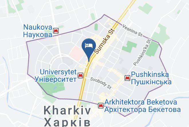 Kharkiv - Malon Hotel Maps