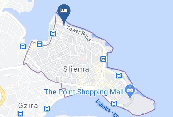 Sliema - Malta Holiday Lets Maps