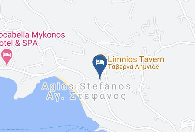 Mykonos - Mama's Pension Maps