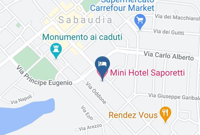 Mami Sabaudia Hotel Map