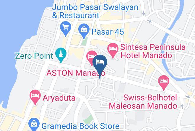 Kota Manado - Manado Bersehati Hotel Maps