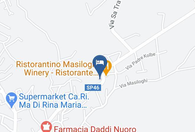 Nuoro - Managheri Bed&breakfast Wine Bar Maps