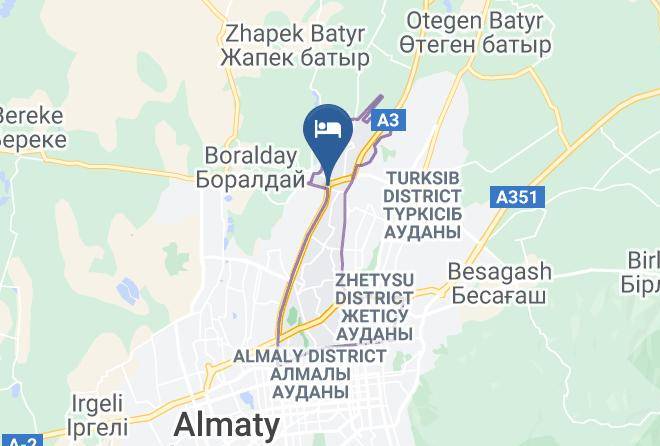 Almaty City - Manara Hotel Maps