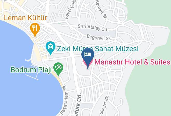 Bodrum - Manastir Hotel & Suites Maps