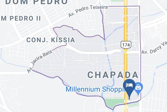 Manaus Hoteis Millennium Map