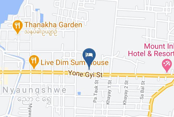 Taunggyi - Manaw Thu Kha Hotel Maps