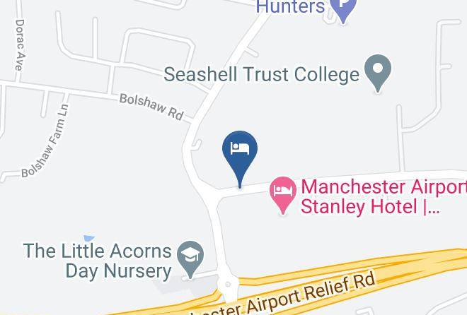 Greater Manchester - Manchester Airport Bw Signature Collection Maps