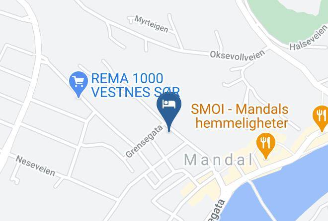 Mandal - Mandal Privat Romutleie Maps