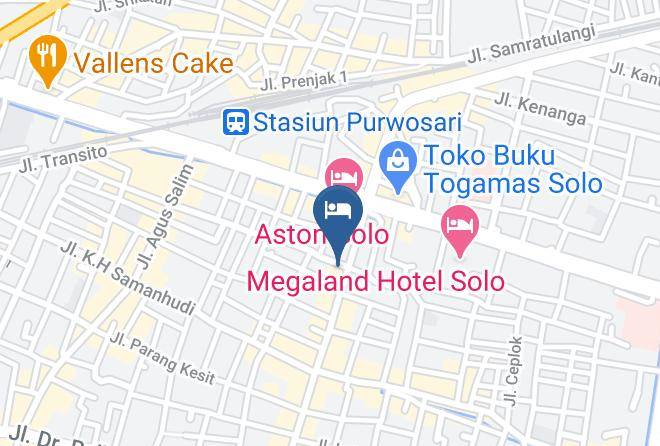 Surakarta - Mandala Wisata Boutique Hotel Maps