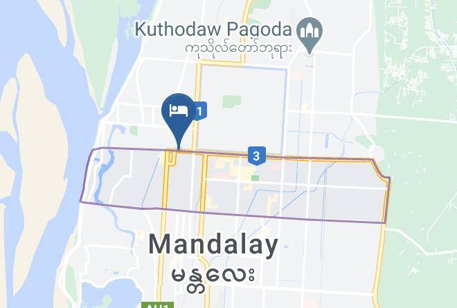 Chanayetharzan - Mandalay City Hotel Maps