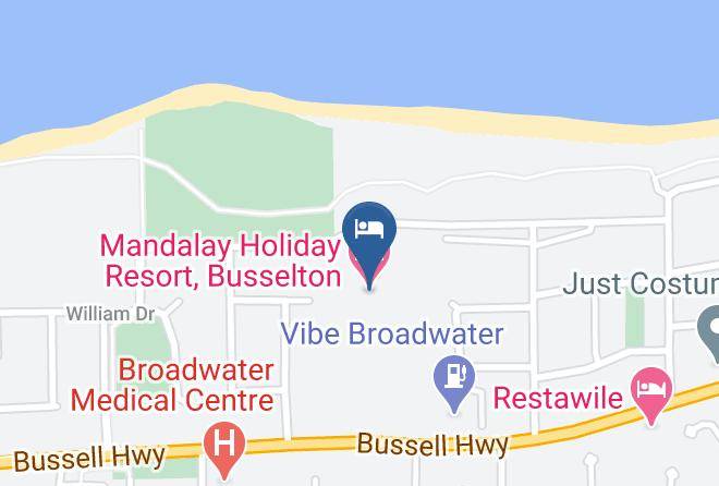 Busselton - Mandalay Holiday Resort Busselton Maps