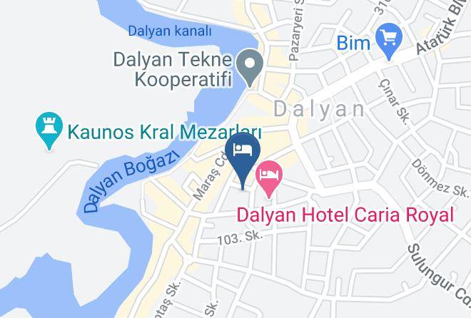 Ortaca - Mandalinn Hotel Maps