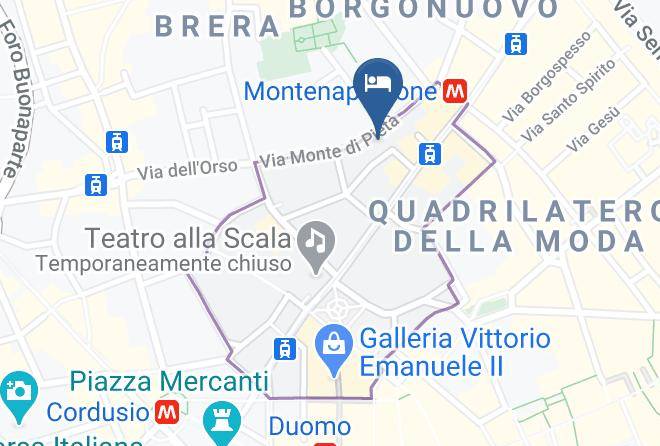 Mandarin Oriental Hotel Milano Map