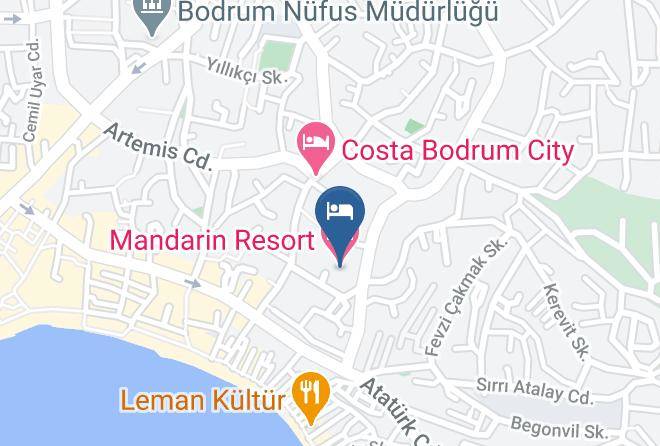 Bodrum - Mandarin Resort Hotel Maps