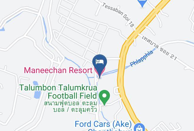 Amphoe Mueang Chanthaburi - Maneechan Resort Chanthaburi Maps