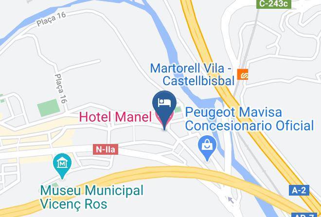 Hotel Manel Map