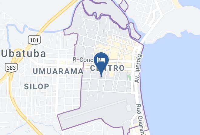 Ubatuba - Pousada Manobra Maps