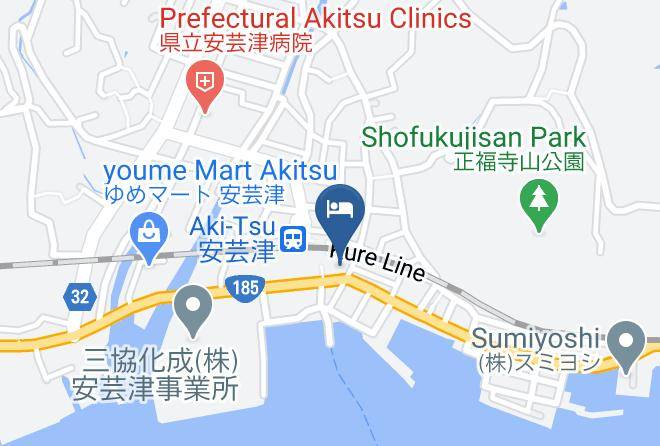 Higashihiroshima City - Manfuku Hotel Maps