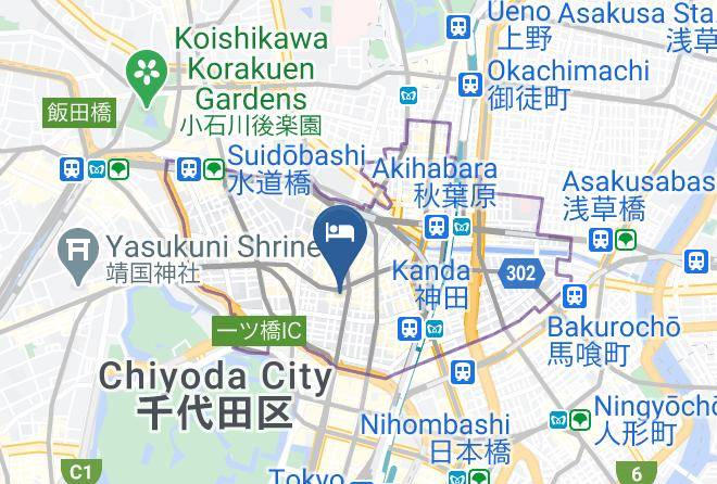 Manga Art Hotel Tokyo Map