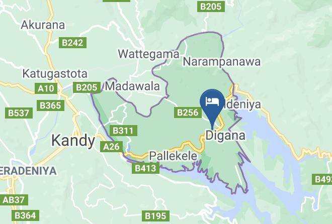 Kandy - Mango Garden Viilla Maps