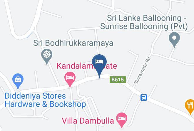 Kandy - Mango Hewana Hotel & Restaurant Maps