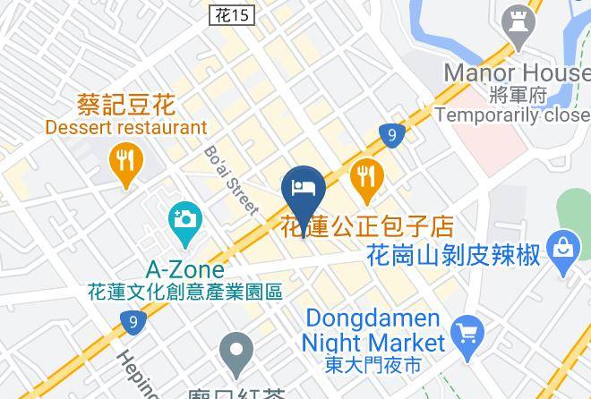 Mango Hotel Mapa - Taiwan - Hualiennty