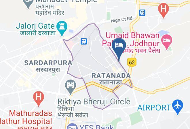 Jodhpur - Mango Hotels Ratanada Jodhpur Maps