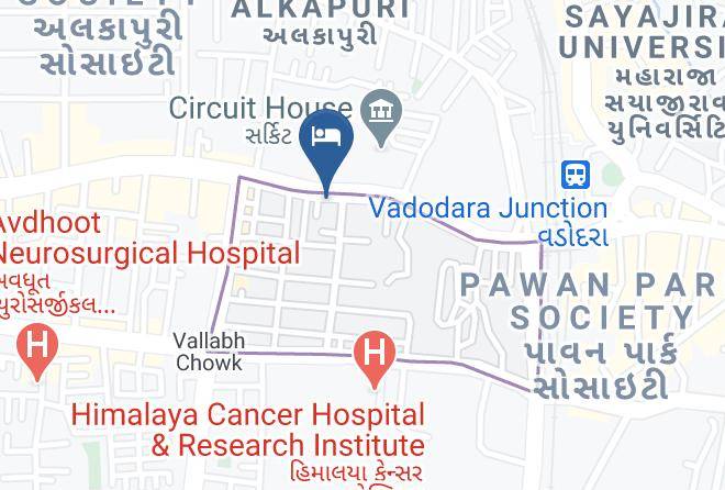 Vadodara - Mango Hotels Tansha Residency Maps