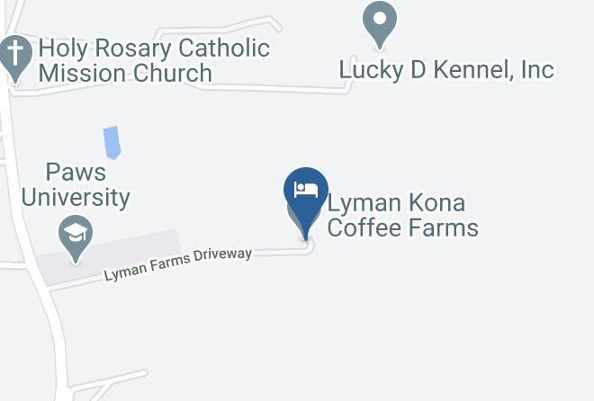 Hawaii - Mango Sunset Bnb Inn At Lyman Kona Coffee Farms Maps