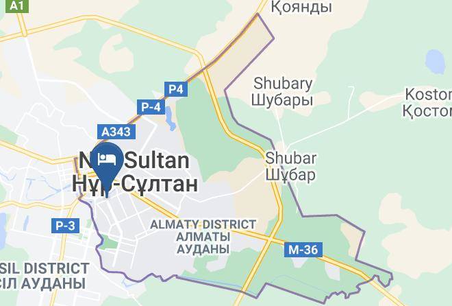 Nur Sultan - Manhattan Astana Hotel Maps