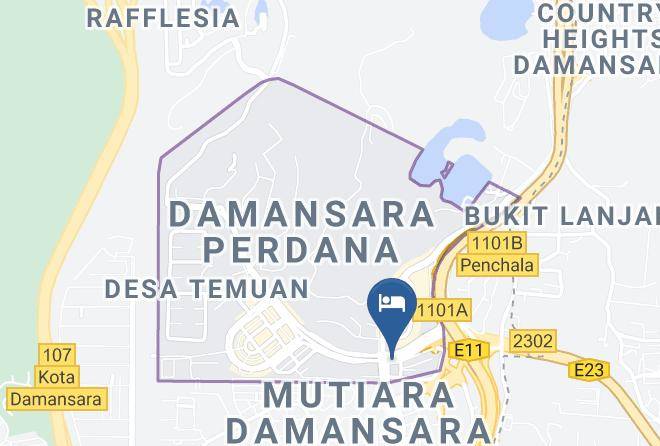 Petaling - Manhattan Business Hotel Damansara Perdana Maps