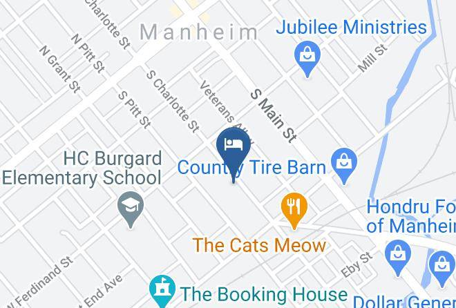 Lancaster - Manheim Manor Bed And Breakfast Maps