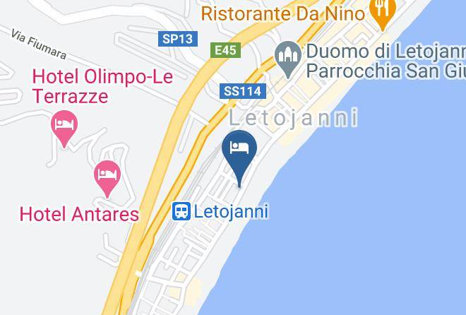 Messina - Maniel Beach Hotel Maps