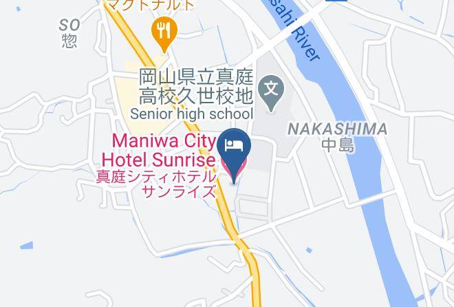 Maniwa City - Maniwa City Hotel Sunrise Maps