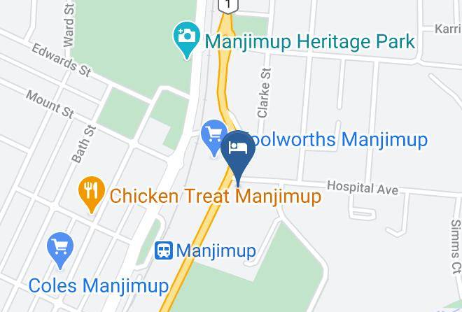 Manjimup - Manjimup Motor Inn Maps