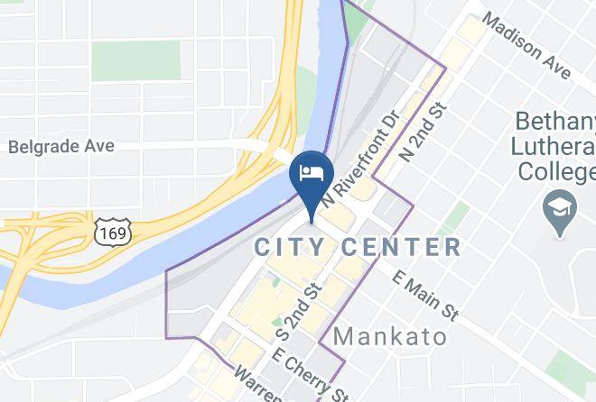 Blue Earth - Mankato City Center Hotel Maps