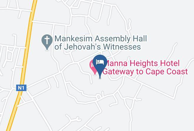 Mfantsiman - Manna Heights Hotel & Conference Center Maps