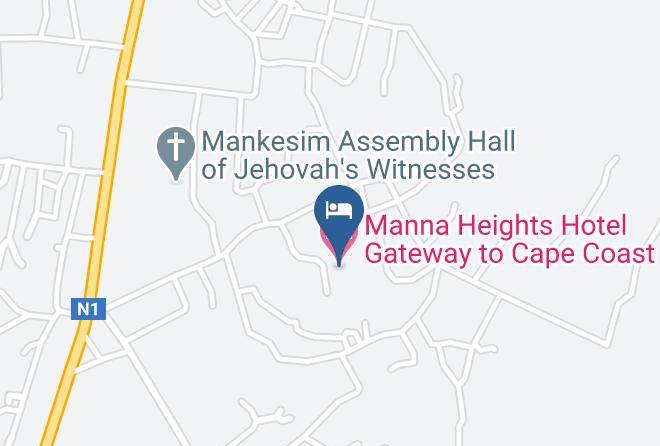 Mfantsiman - Manna Heights Hotel Gateway To Cape Coast Maps