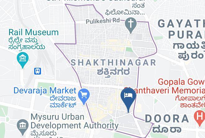 Mysore - Mannars Yatri Nivas Lodging Maps