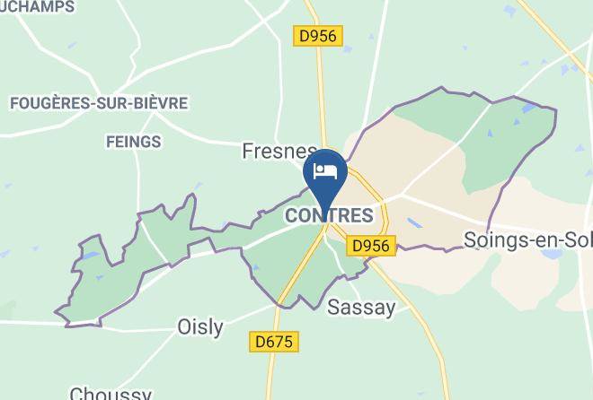 Loir Et Cher - Manoir De Contres Maps
