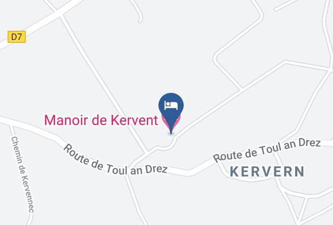 Manoir De Kervent Map