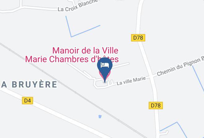 Ille Et Vilaine - Manoir De La Ville Marie Chambres D'hotes Maps