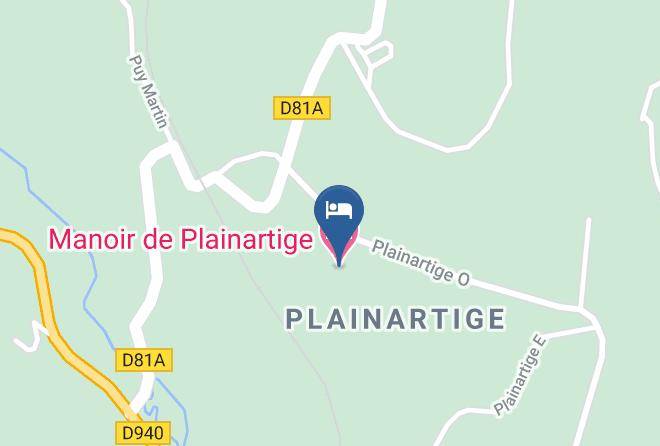 Haute Vienne - Manoir De Plainartige Maps